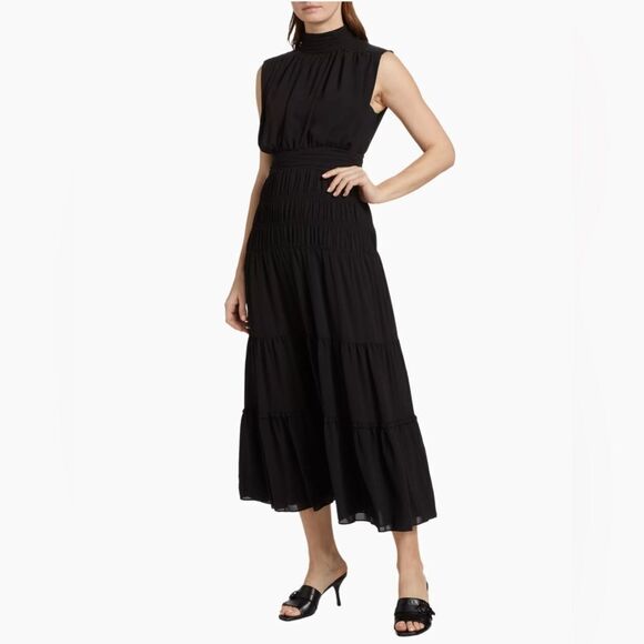 Derek Lam 10 Crosby Sleeveless Tiered Midi-Dress size 10 - Picture 3 of 16